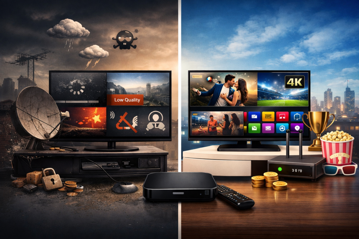 IPTV المدفوع مقابل IPTV المجاني أيهما أفضل للمشاهدة