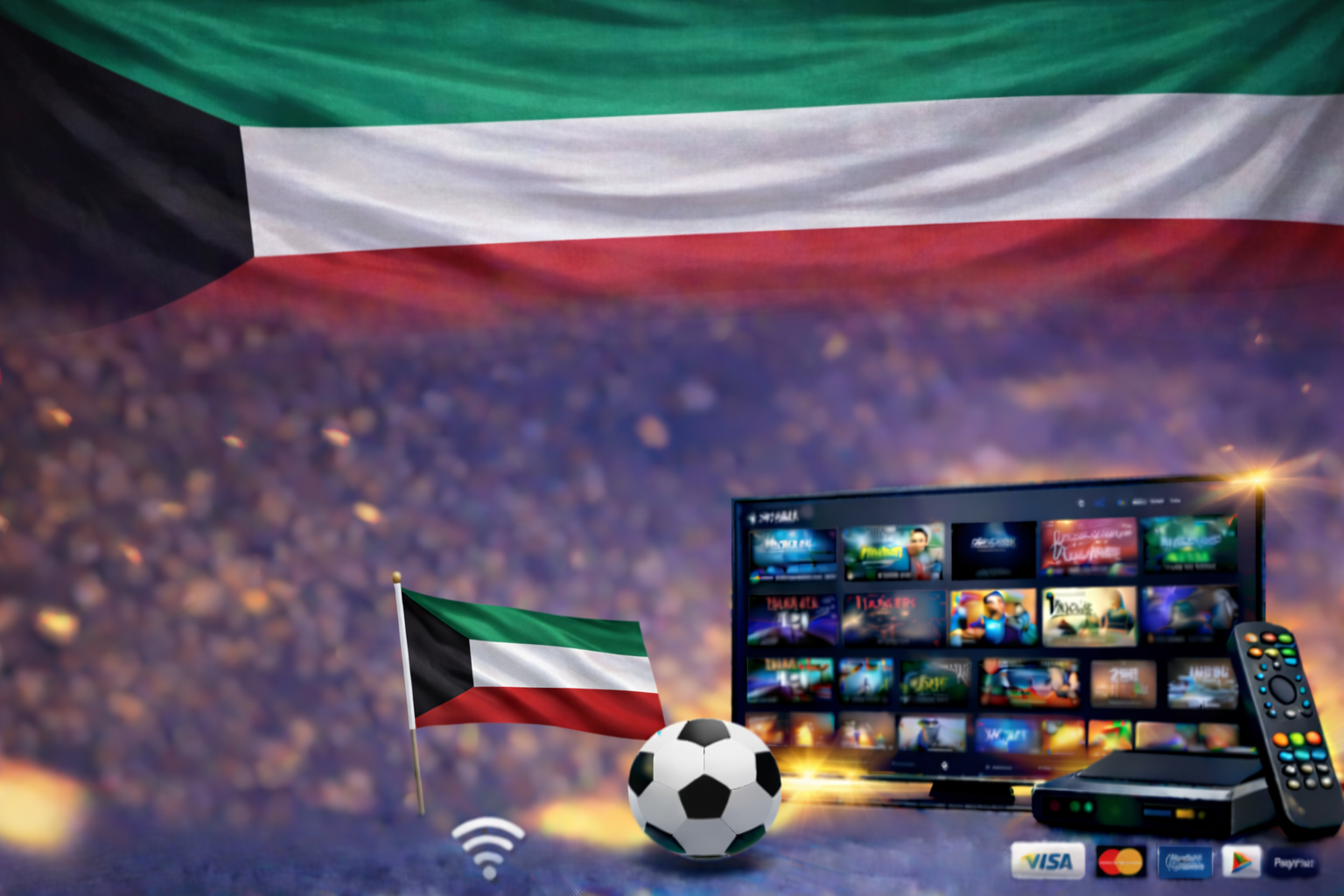 أفضل IPTV في الكويت لمشاهدة القنوات المشفرة والأفلام بجودة HD