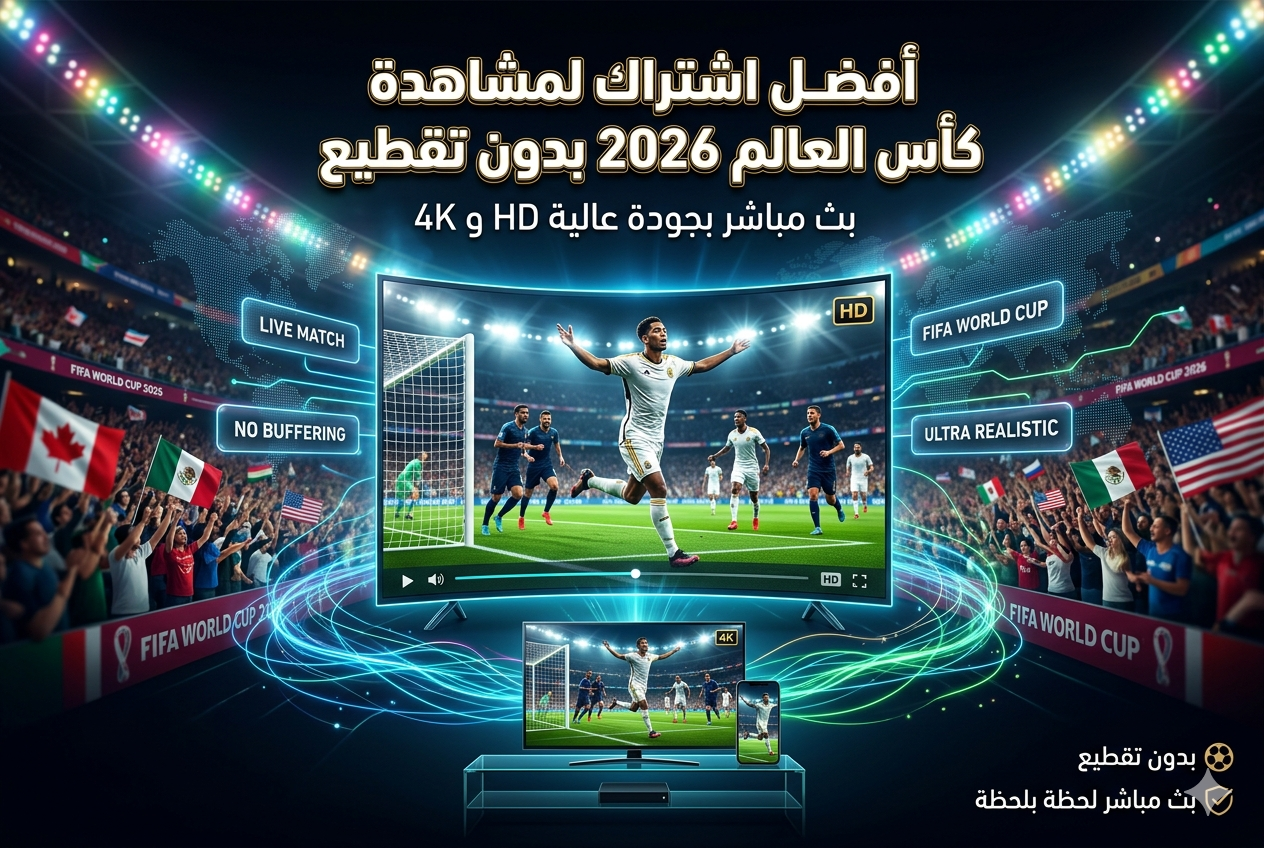 أفضل اشتراك لمشاهدة كأس العالم 2026 بدون تقطيع